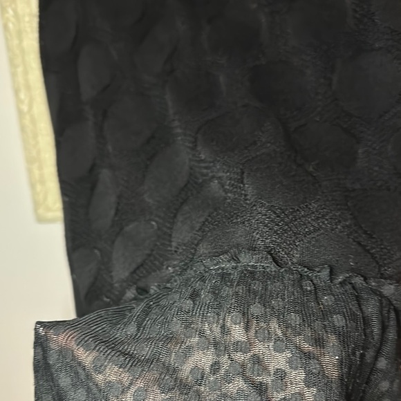 ZOÉ | Black Sleeveless Top with Sheer Hem - Picture 6 of 12